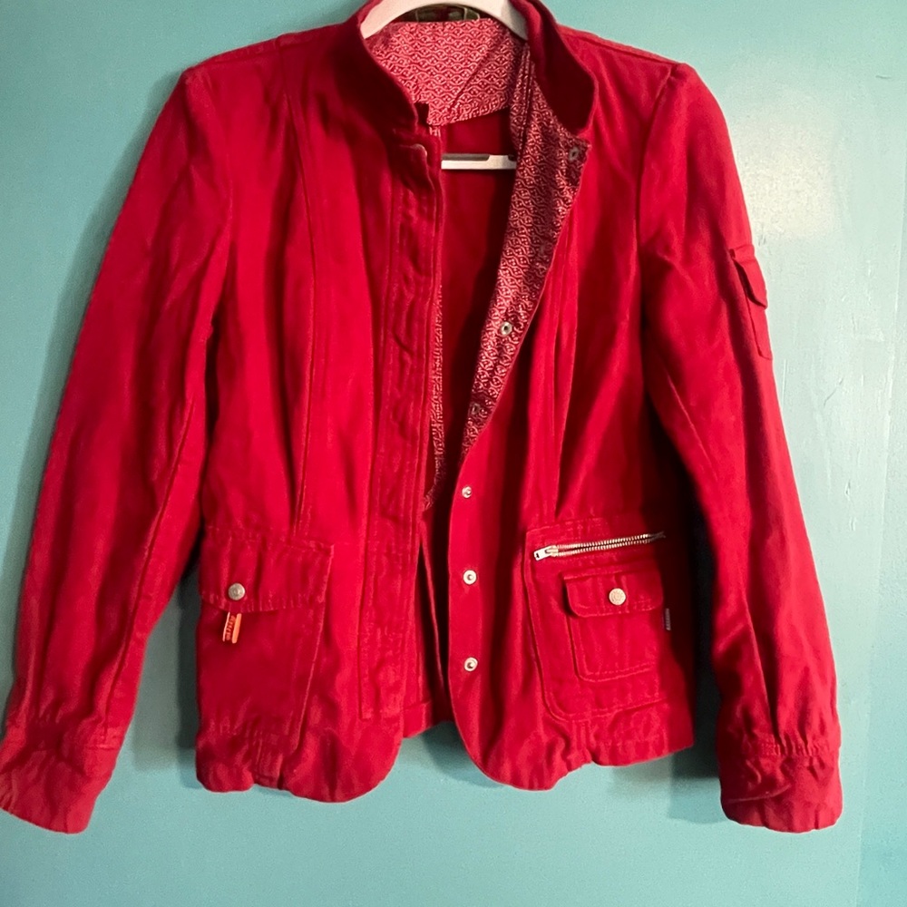 OILILY Red Casual Jacket blazer size S
